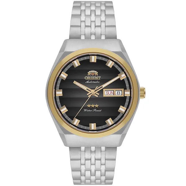 Orient 3 Estrelas Automático Heritage Misto YN6TT014 Preto