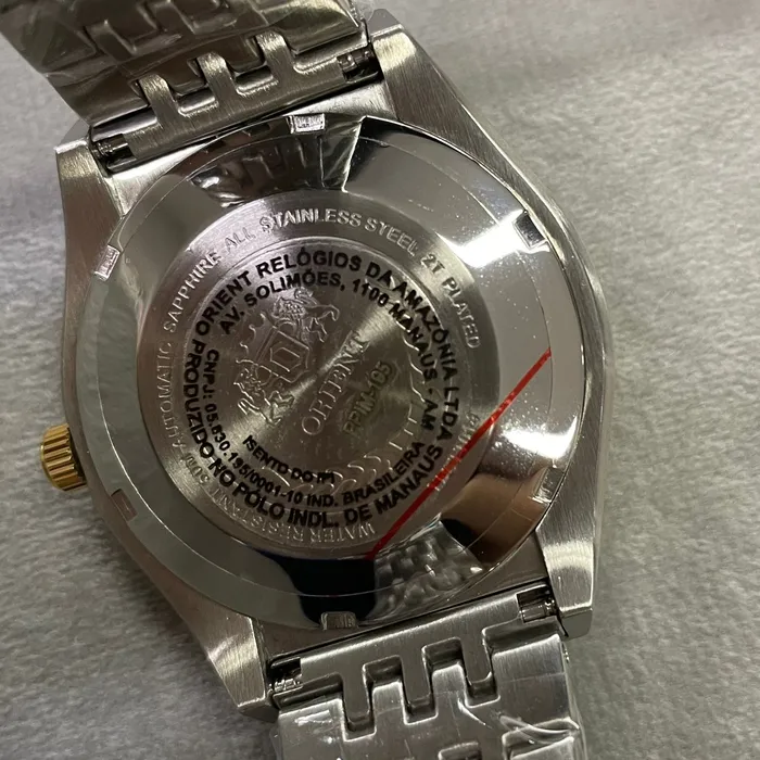 Orient 3 Estrelas Automático Heritage Misto YN6TT014 Preto