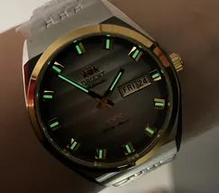 Orient 3 Estrelas Automático Heritage Misto YN6TT014 Preto - imagem 7