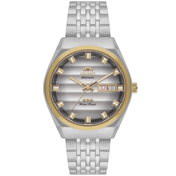 Orient 3 Estrelas Automático Heritage Misto YN6TT014 prata