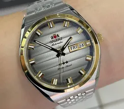 Orient 3 Estrelas Automático Heritage Misto YN6TT014 Prata - imagem 1