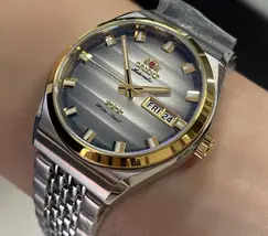 Orient 3 Estrelas Automático Heritage Misto YN6TT014 Prata - imagem 4