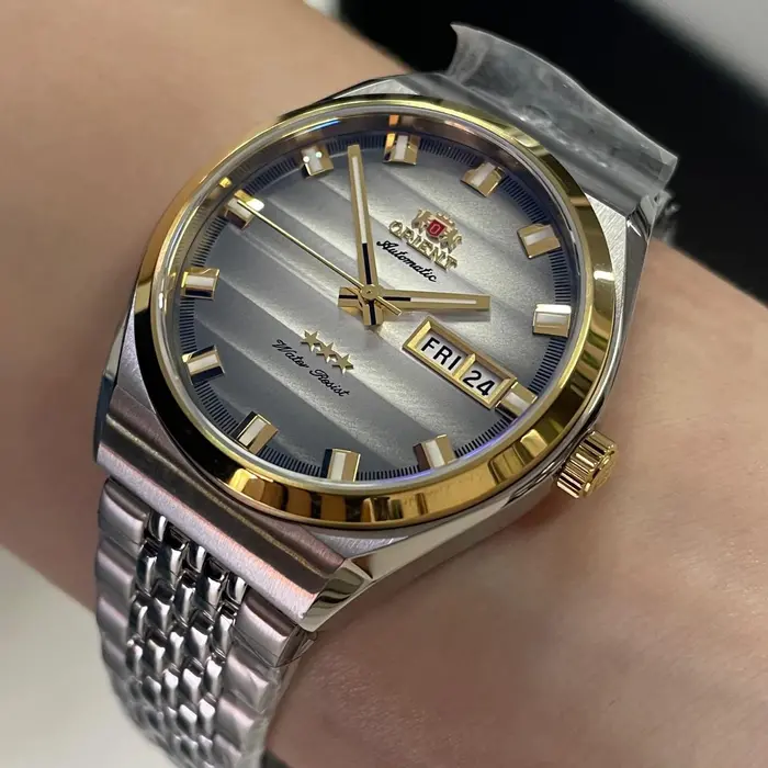 Orient 3 Estrelas Automático Heritage Misto YN6TT014 Prata