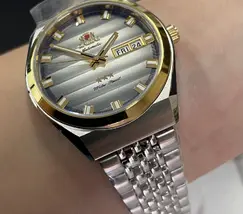 Orient 3 Estrelas Automático Heritage Misto YN6TT014 Prata - imagem 5