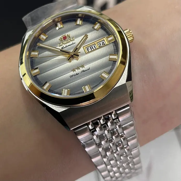 Orient 3 Estrelas Automático Heritage Misto YN6TT014 Prata