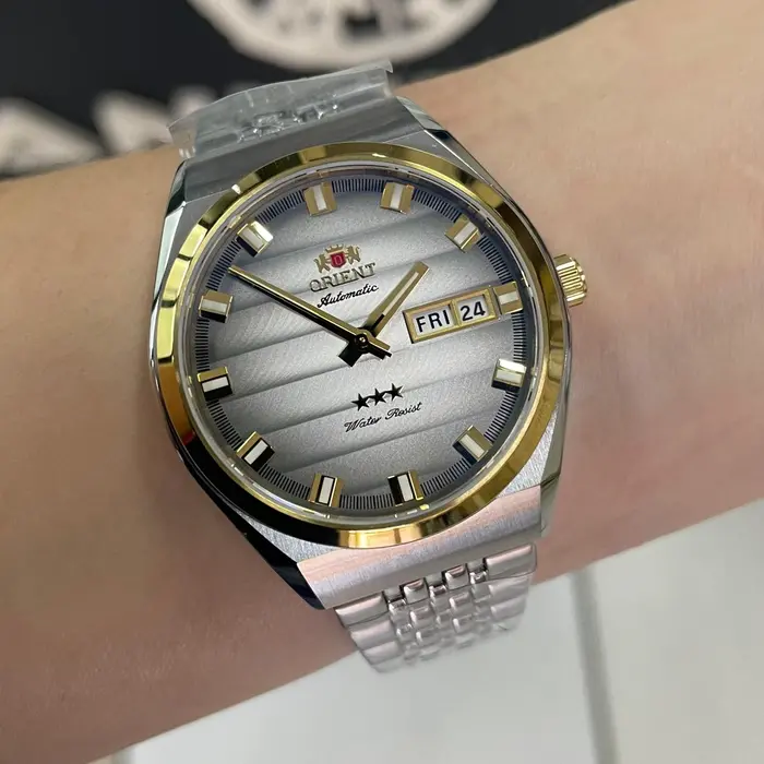 Orient 3 Estrelas Automático Heritage Misto YN6TT014 Prata