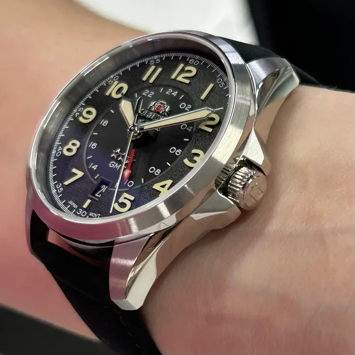 Orient 3 Estrelas GMT Automático Sports Land NH3SC017 preto