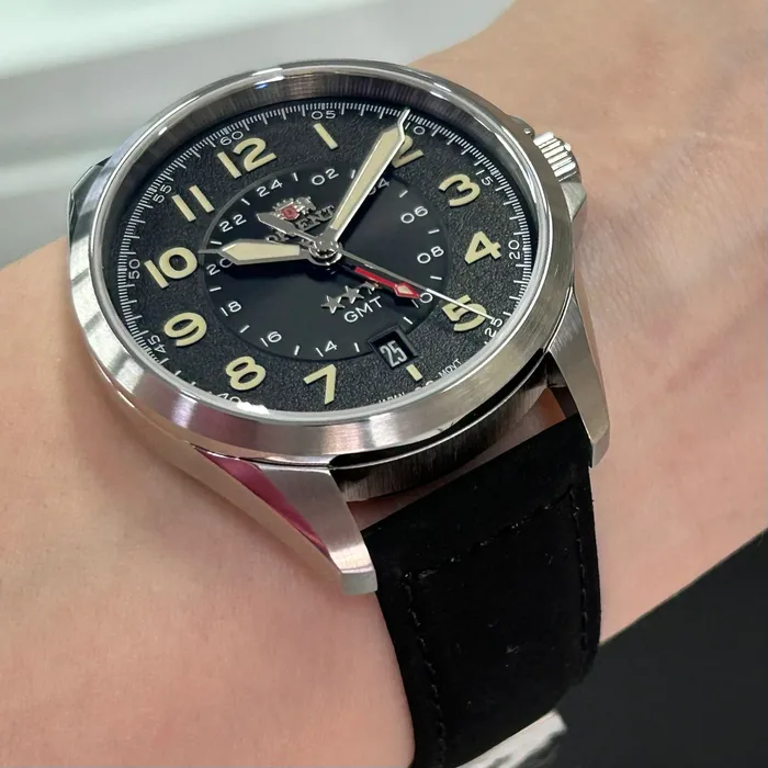 Orient 3 Estrelas GMT Automático Sports Land NH3SC017 preto