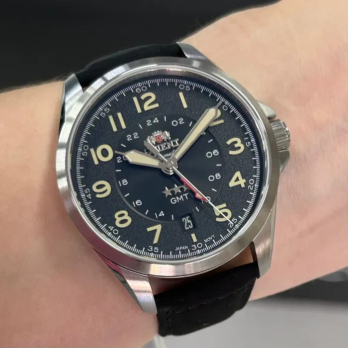Orient 3 Estrelas GMT Automático Sports Land NH3SC017 preto