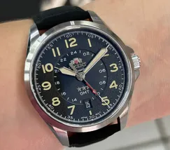 Orient 3 Estrelas GMT Automático Sports Land NH3SC017 preto - imagem 1