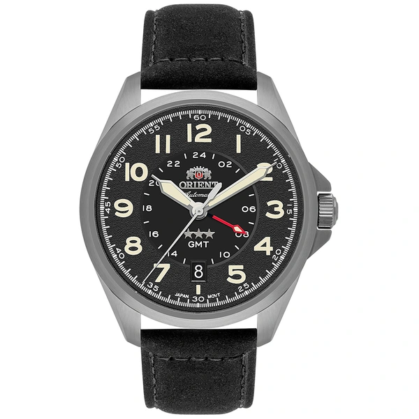 Orient 3 Estrelas GMT Automático Sports Land NH3SC017 preto