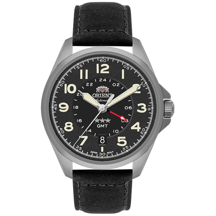 Orient 3 Estrelas GMT Automático Sports Land NH3SC017 preto
