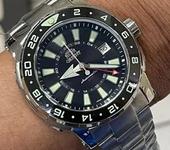 Orient Posseidon GMT Automático Diver NH3SS001 Preto - imagem 1