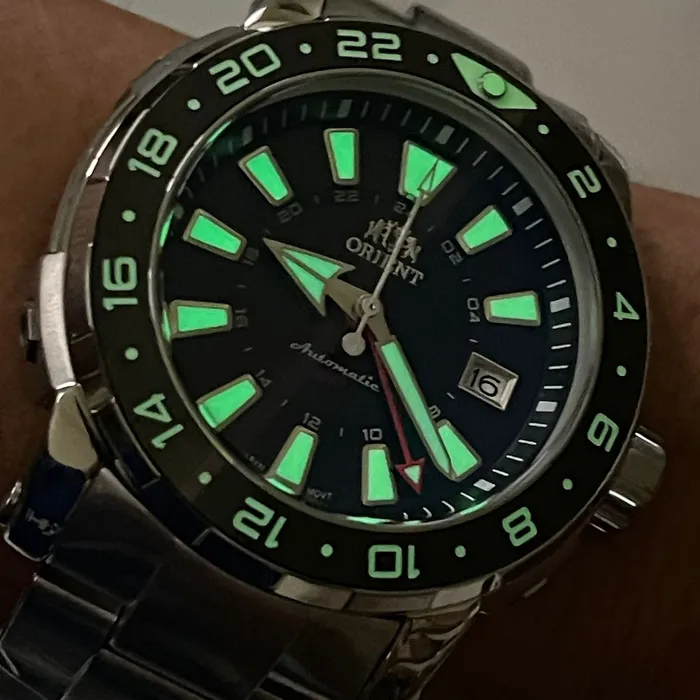 Orient Posseidon GMT Automático Diver NH3SS001 Preto