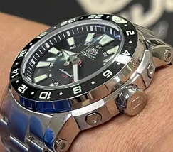 Orient Posseidon GMT Automático Diver NH3SS001 Preto - imagem 5