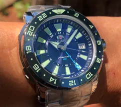 Orient Posseidon GMT Automático Diver NH3SS003 Azul - imagem 5