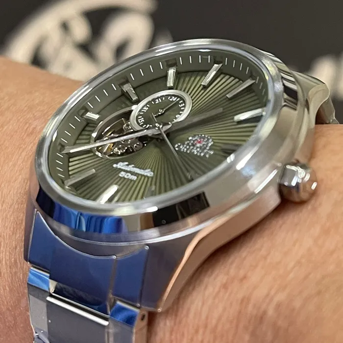 Orient Classico Automático Open heart NH3SS005 Verde