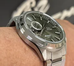 Orient Classico Automático Open heart NH3SS005 Verde - imagem 4