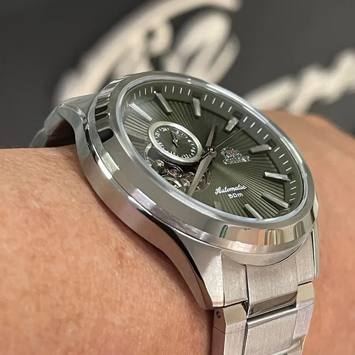 Orient Classico Automático Open heart NH3SS005 Verde