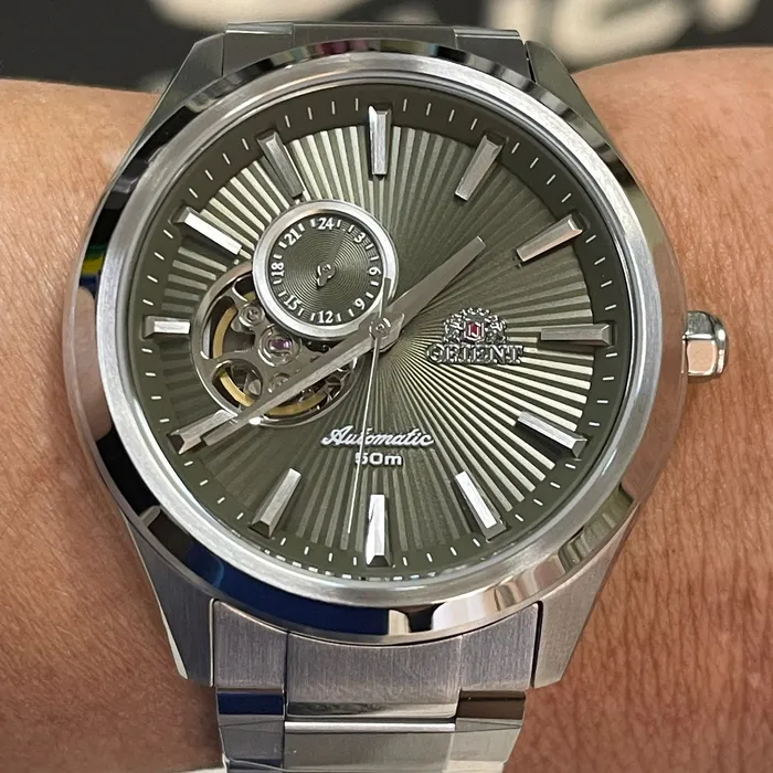 Orient Classico Automático Open heart NH3SS005 Verde