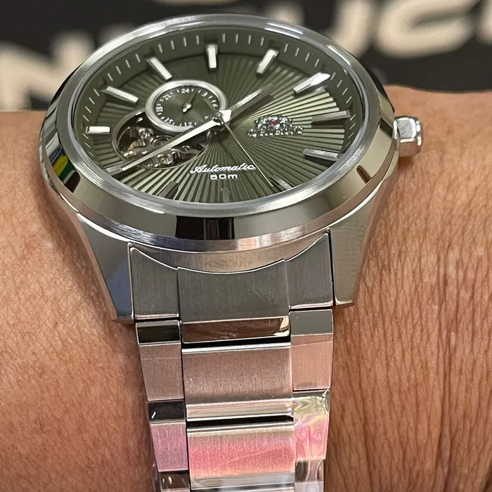 Orient Classico Automático Open heart NH3SS005 Verde