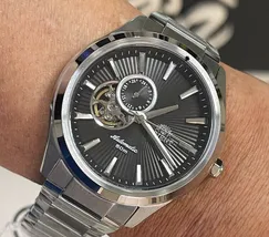 Orient Classico Automático Open heart NH3SS005 Grafite - imagem 1