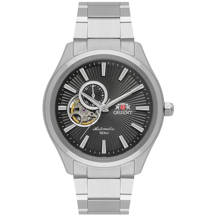 Orient Classico Automático Open heart NH3SS005 Grafite