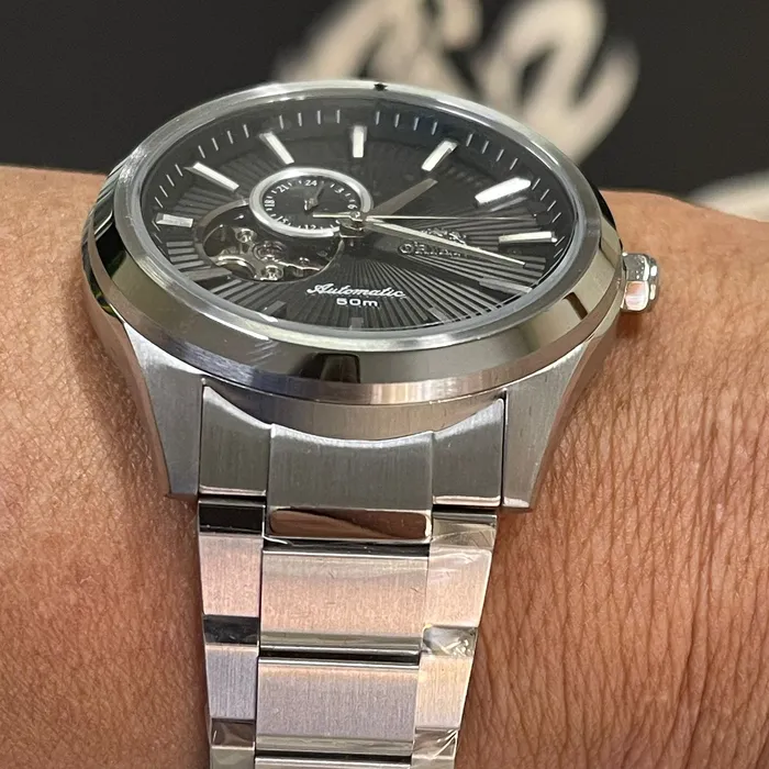 Orient Classico Automático Open heart NH3SS005 Grafite