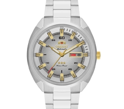 Orient 3 EStrelas Automático Classico NH3SS006 Branco - imagem 2