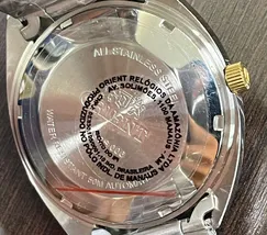 Orient 3 EStrelas Automático Classico NH3SS006 Verde - imagem 7