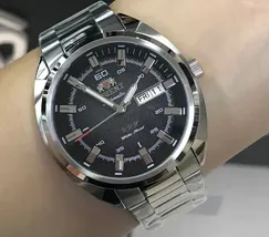 Orient 3 EStrelas Automático Classico NH3SS007 Preto - imagem 1