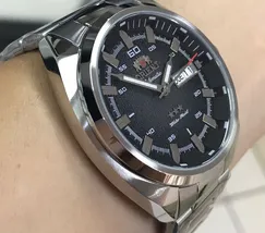 Orient 3 EStrelas Automático Classico NH3SS007 Preto - imagem 6