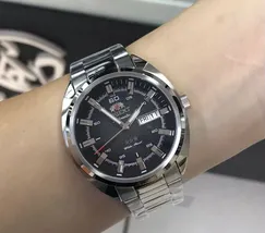 Orient 3 EStrelas Automático Classico NH3SS007 Preto - imagem 7