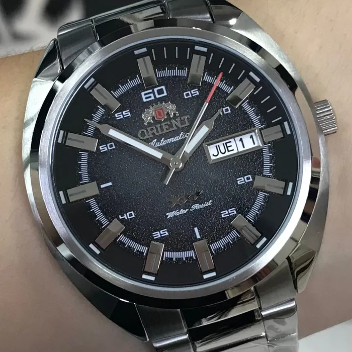 Orient 3 EStrelas Automático Classico NH3SS007 Preto