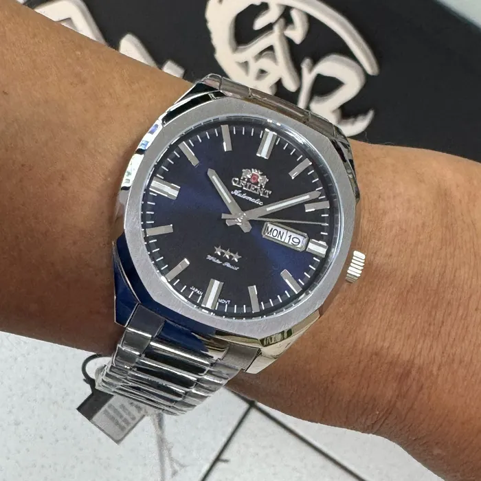 Orient 3 EStrelas Automático Classico NH3SS008 Azul