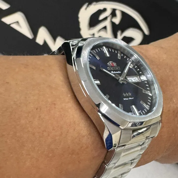 Orient 3 EStrelas Automático Classico NH3SS008 Azul