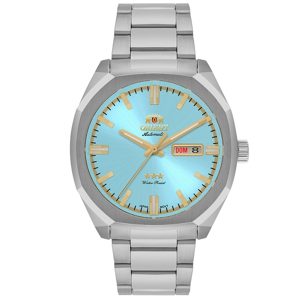 Orient 3 EStrelas Automático Classico NH3SS008 Azul Celeste