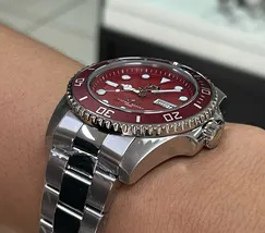 Relógio Orient 3 Estrelas Automático NH3SS009 Vermelho 42mm | Taniguchi Relógios - imagem 5