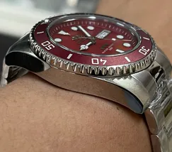 Orient 3 EStrelas Automático Sports (submariner) NH3SS009 vermelho - imagem 3