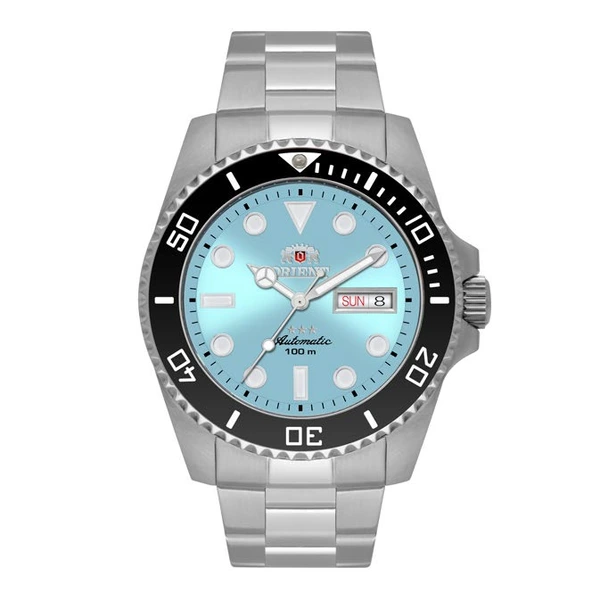 Orient 3 EStrelas Automático Sports (submariner) NH3SS010 Azul Celeste