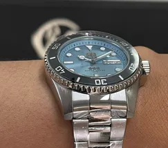 Orient 3 EStrelas Automático Sports (submariner) NH3SS010 azul celeste - imagem 3