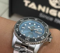 Orient 3 EStrelas Automático Sports (submariner) NH3SS010 azul celeste - imagem 5