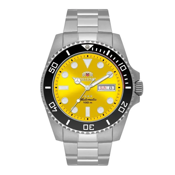 Orient 3 EStrelas Automático Sports (submariner) NH3SS011 Amarelo
