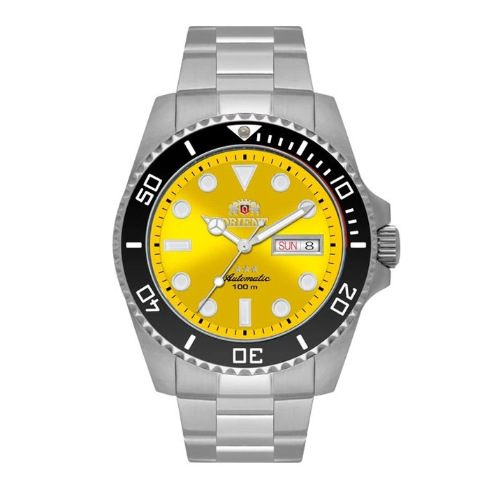 Orient 3 EStrelas Automático Sports (submariner) NH3SS011 amarelo