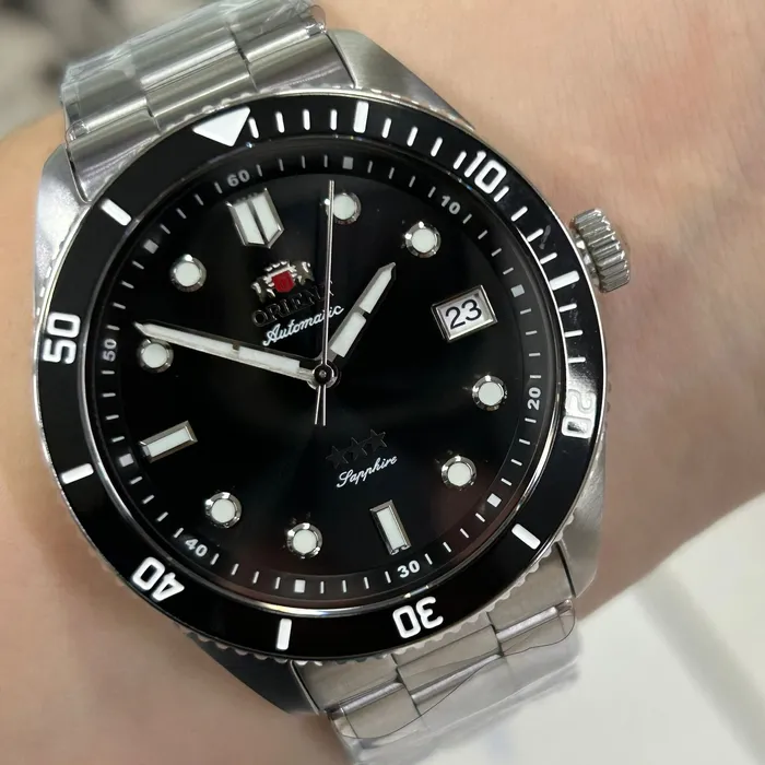 Orient 3 Estrelas Automático Sports Sea NH3SS016 preto