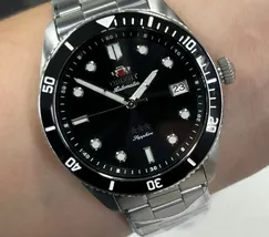 Orient 3 Estrelas Automático Sports Sea NH3SS016 preto - imagem 1