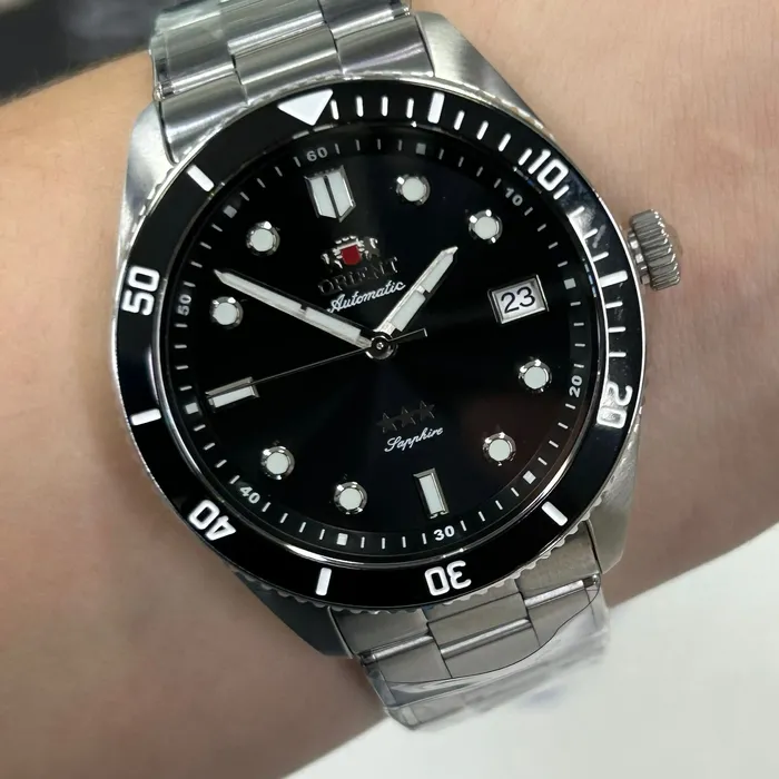 Orient 3 Estrelas Automático Sports Sea NH3SS016 preto