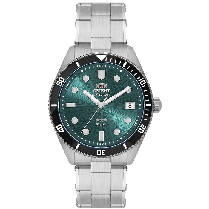 Orient 3 Estrelas Automático Sports Sea NH3SS016 verde