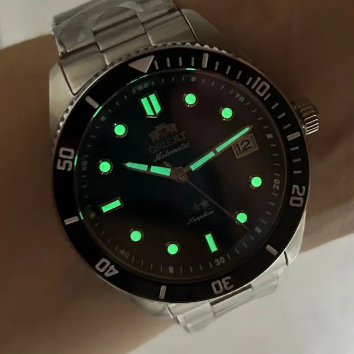 Orient 3 Estrelas Automático Sports Sea NH3SS016 verde