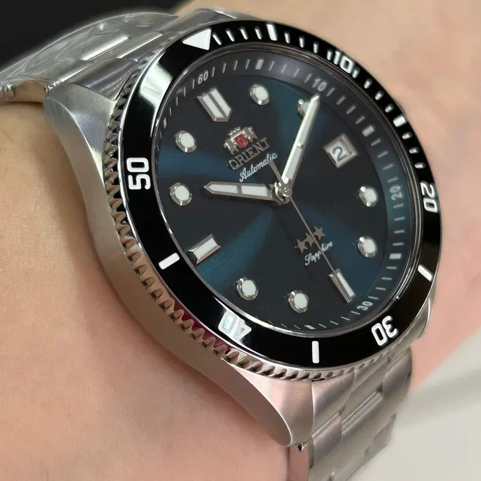 Orient 3 Estrelas Automático Sports Sea NH3SS016 verde